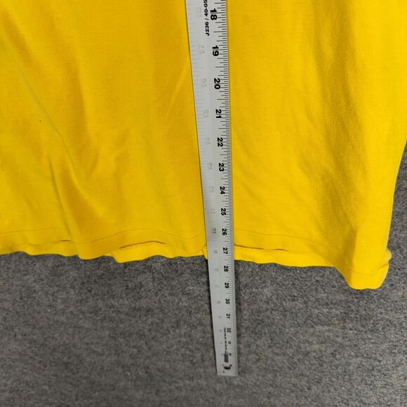 Ralph Lauren Polo Shirt Men XL Yellow Button Up Collared Short Sleeve Classic - Picture 6 of 7